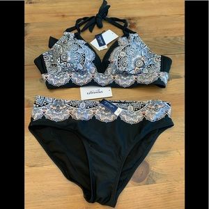 NWT Boho black bikini